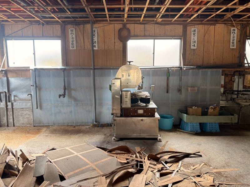 1階の加工場