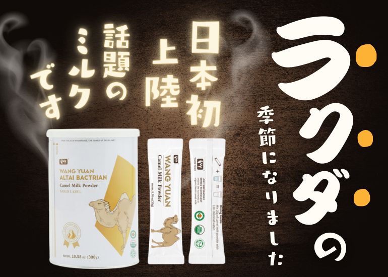 ミルク2.0到来！高栄養で希少価値の高いラクダミルクを日本の皆様へ