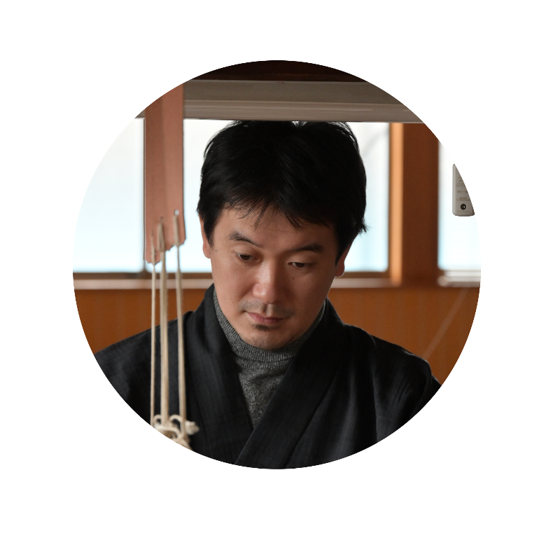 新⽥源太郎さん（染織作家）